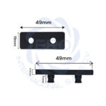 Grapa para cortina hawaiana para camara frigorifica 25D703 RCGR001 COLDTEK - Imagen 4