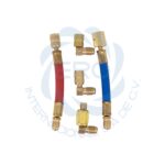 Adaptadores y mangueras kit para gas refrigerante contenido 5 piezas