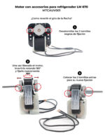 Motor con accesorios para refrigerador LM 670 COLDTEK - Imagen 5