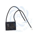 Capacitor de trabajo cuadrado con cables para ventiladores 7uF - Imagen 2