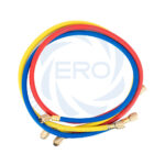 Manifold con antivibración y protección en manómetros para gas refrigerante gas R410a / R404 / R22 largo 36" - Imagen 2