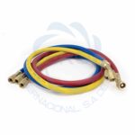 Mangueras para carga de gas refrigerante gas R22 / R134a /R502 largo 36" presión trabajo: 500 PSI; quiebre: 2500 PSI - Imagen 2