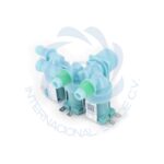 Electroválvula 1 entrada, 3 salidas, 3 bobinas para lavadora WMP