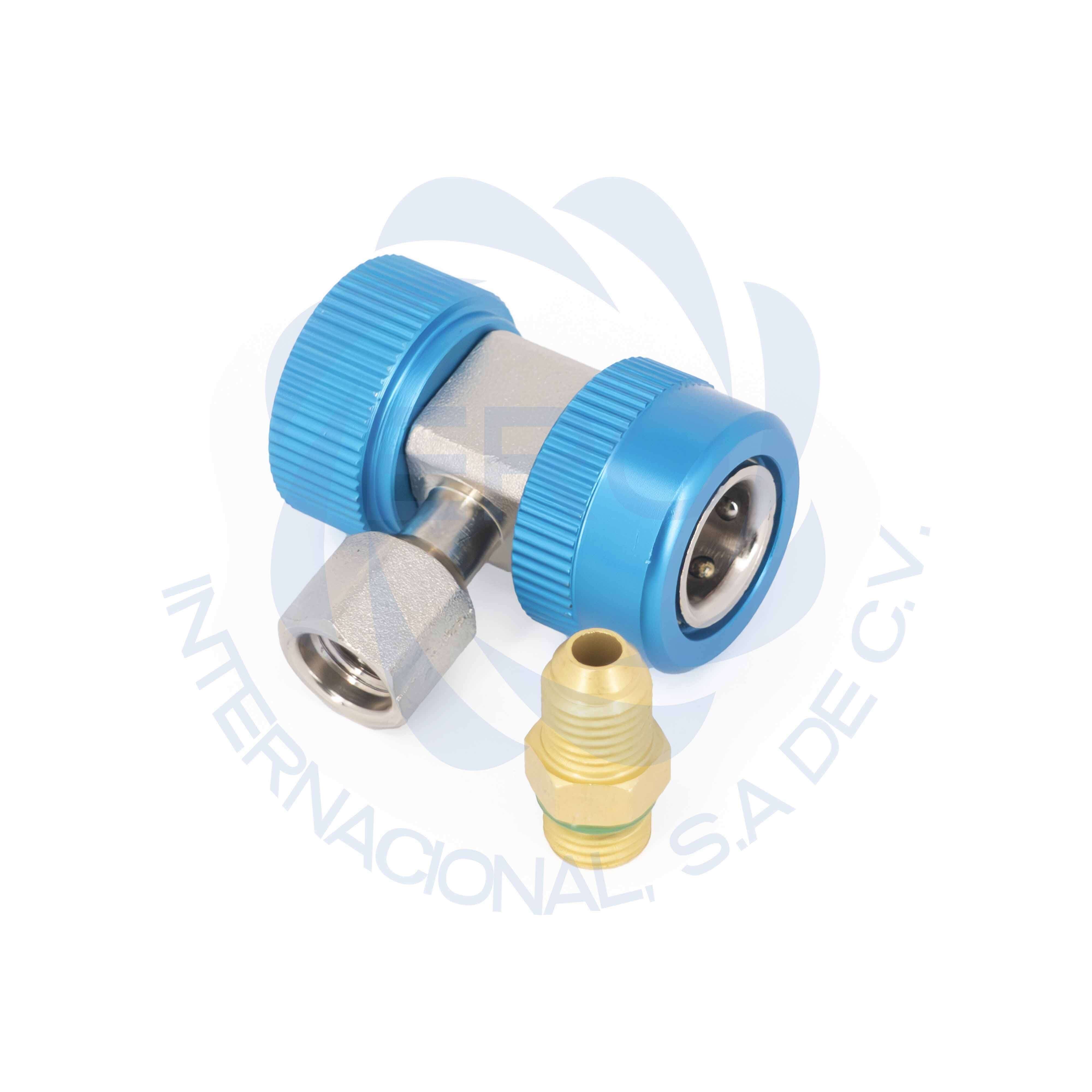 CRAHEA003_2 Cople rápidos angulado para gas R134a para refrigeración COLDTEK - Imagen 1