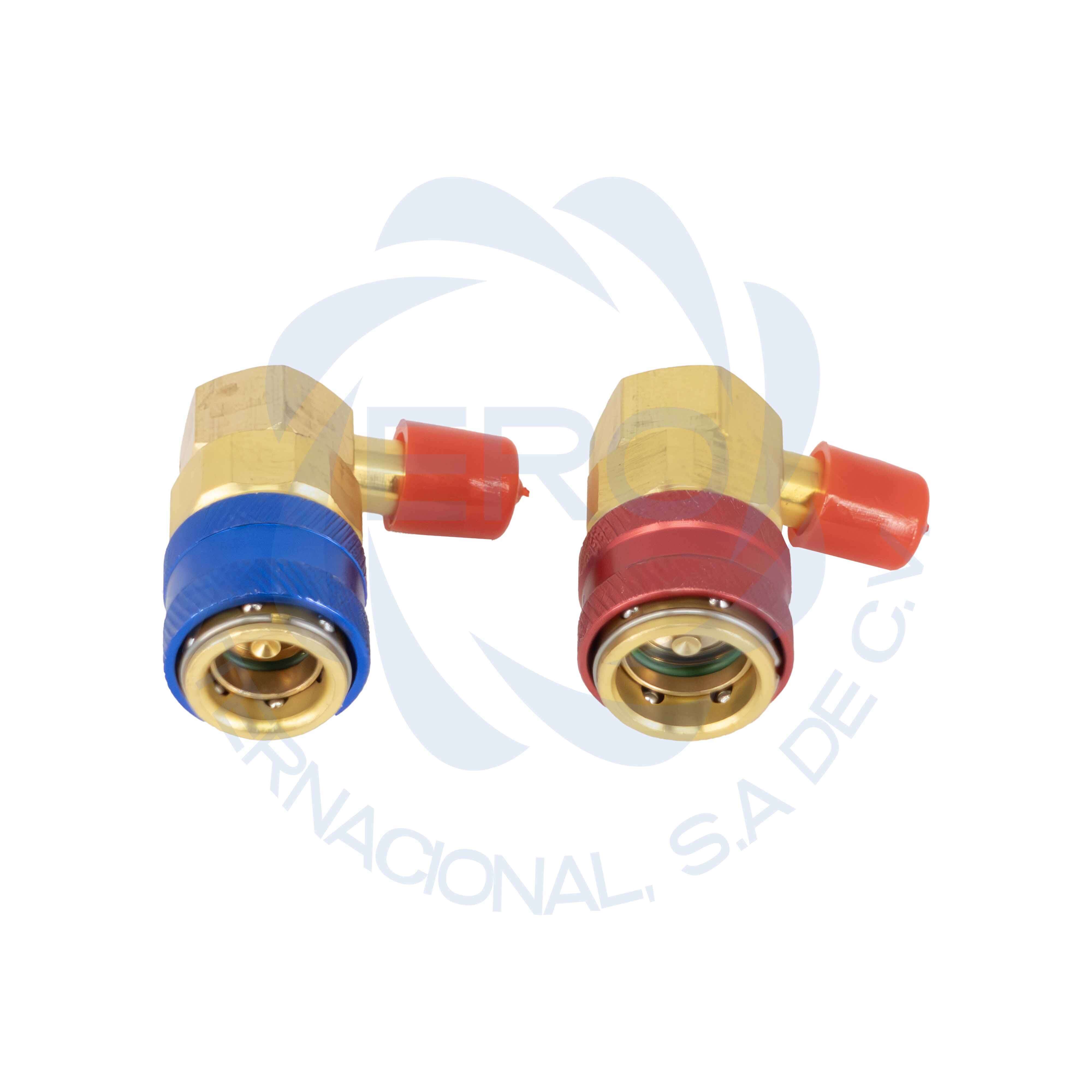 CRAHEA001 Coples rápidos angulado para gas R134a para refrigeración COLDTEK - Imagen 1