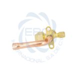 Válvula de servicio tubo curvo para mini-split 1/2” - Imagen 2