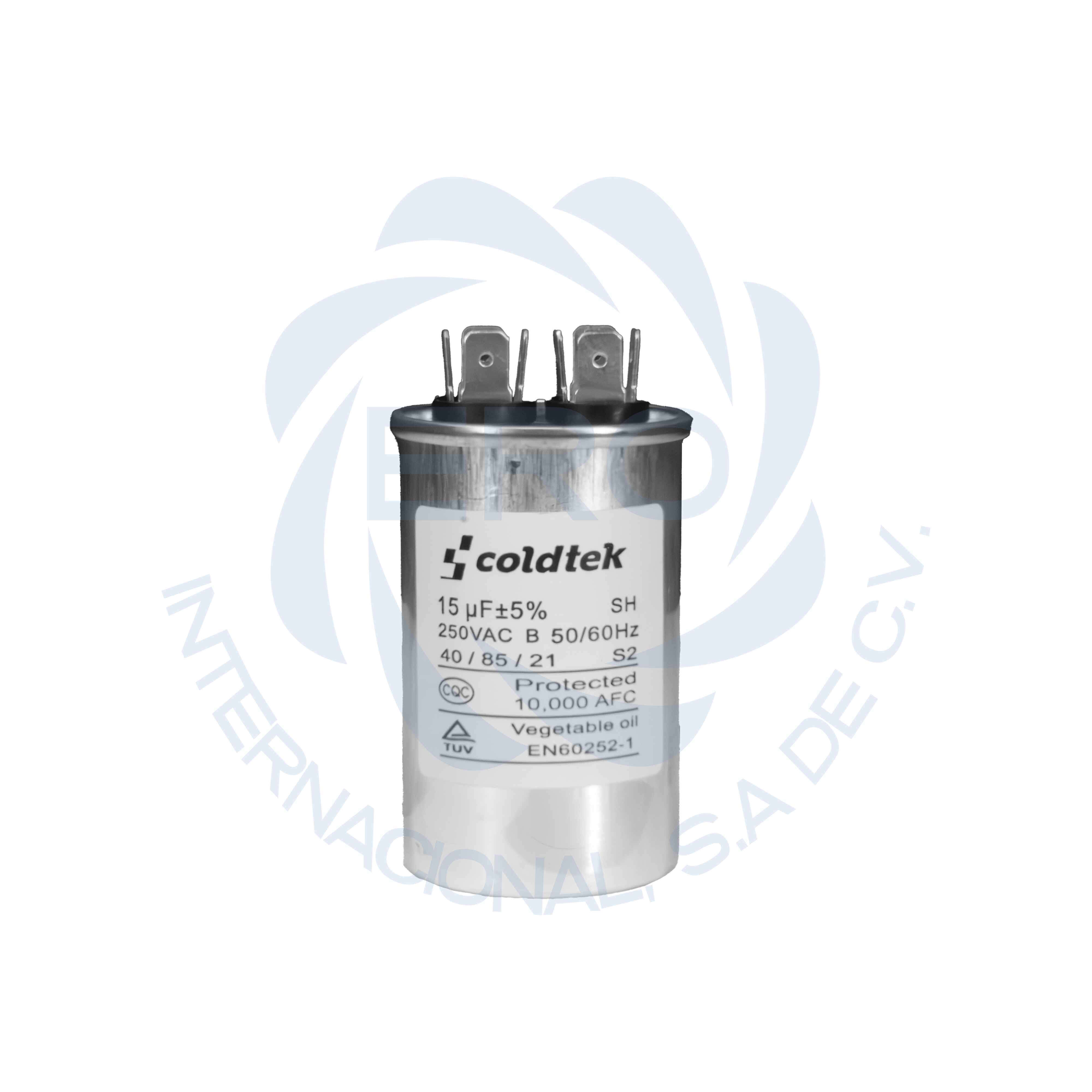 CTRAL25V15-2 Capacitor de trabajo de aluminio para refrigeración 15uF - Imagen 1