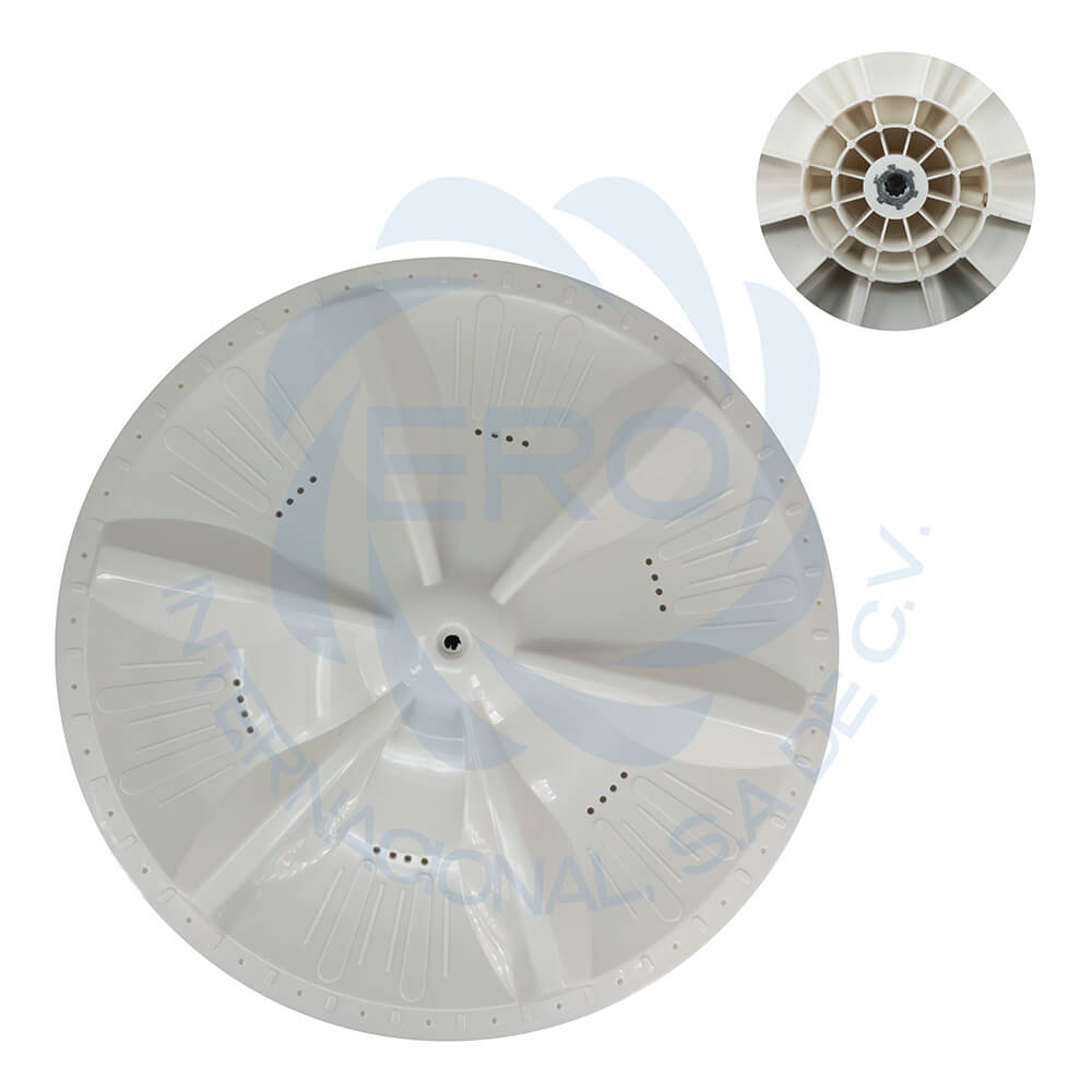 IMLAMB009 Impulsor 37cm diametro flecha astriada 10 dientes para lavadora WMP - Imagen 1
