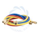 Manifold con antivibración y protección en manómetros para gas refrigerante gas R134a / R404 / R22 largo 60" - Imagen 2