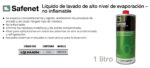Líquido de lavado de alto nivel de evaporación de componentes de sistemas de A/A y refrigeración SAFENET - Imagen 4