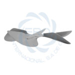 Aspas de aluminio para refrigerador diametro 244mm - Imagen 3