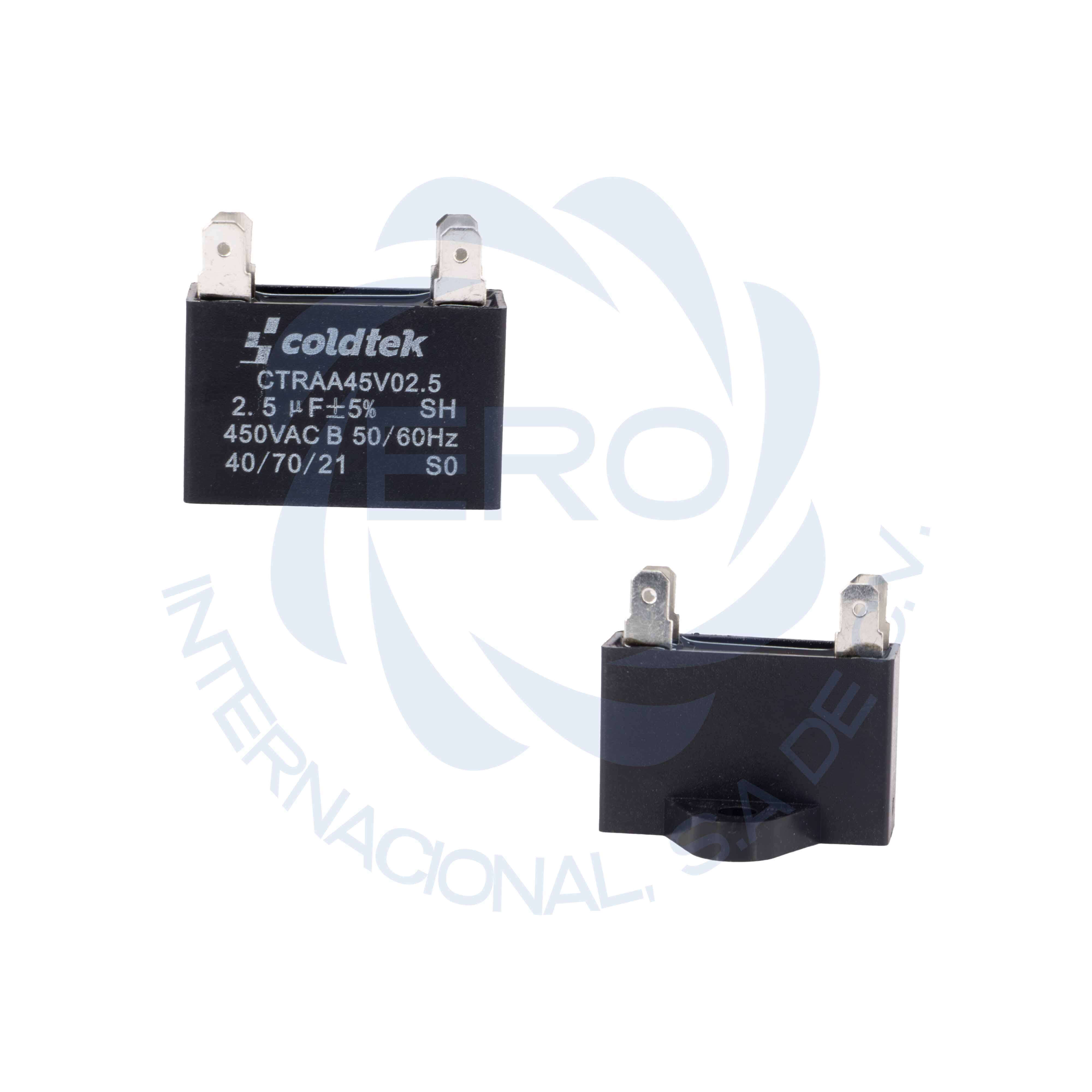 CTRAA45V02.5 Capacitor de trabajo para aire acondicionado 2.5uF - Imagen 1