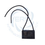 Capacitor de trabajo cuadrado con cables para ventiladores 4uF