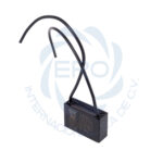 Capacitor de trabajo cuadrado con cables para ventiladores 4uF - Imagen 2