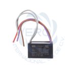 Capacitor de trabajo triples cuadrado con cables para ventiladores BM