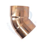 Codo 45° radio corto soldable de cobre 411120055H diámetro exterior: 4 1/8”; nominal: 4” - Imagen 3
