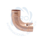Codo 90° radio largo soldable de cobre 411120018H diámetro exterior: 1 1/8”; nominal: 1” - Imagen 3
