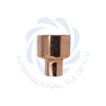 Reductor campana soldable de cobre 411110015H diámetro exterior: 2 1/8” x 1 1/8”; nominal: 2” x 1”