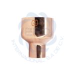 Reductor campana soldable de cobre 411110018H diámetro exterior: 2 1/2”x 1 1/4”; nominal: 2 5/8” x 2 1/8”