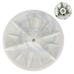 Impulsor 34 cm diametro flecha cuadrada 9mm para lavadora WW WMP