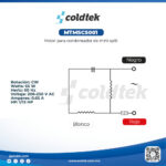 Motor para condensadores para mini-split CW 65W 60Hz 208-230V AC 0.65A 1/12 HP - Imagen 2