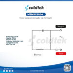 Motor para condensadores para mini-split CCW 73W 60Hz 208-230V AC 0.7A 1/10 HP - Imagen 4