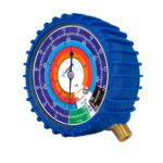 Manómetro con antivibración y protección para gas refrigerante gas R134a / R404 / R22 presión baja - Imagen 2