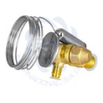 Valvula de expansion termodinamica con igualador externo y angulo abocinado 1/4" para refrigeración